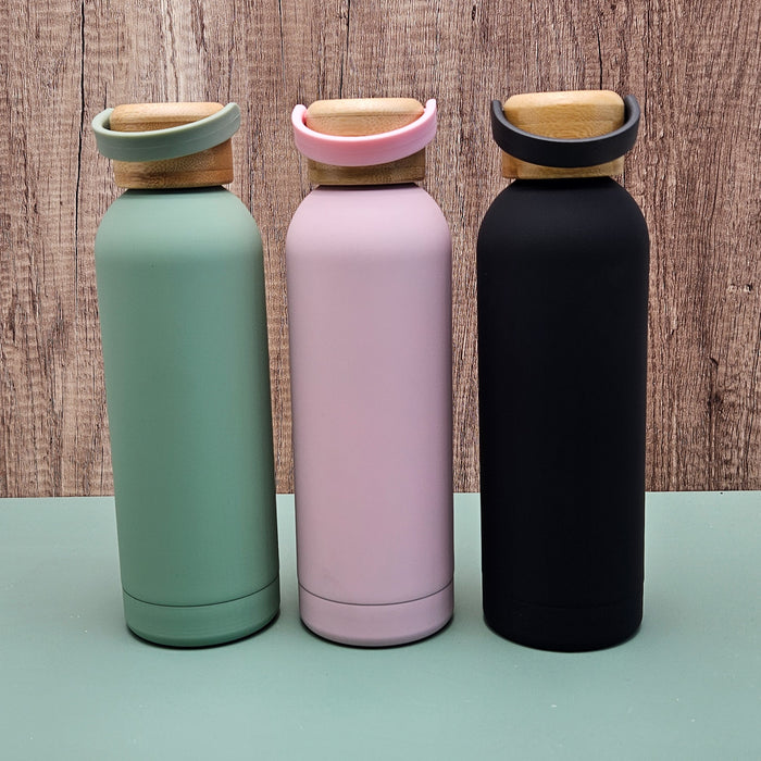 Matte Wood Insulated Tumbler 500ml
