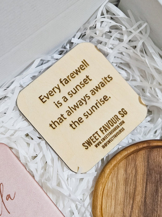 Personalised A6 Notebook and Coaster Gift Set