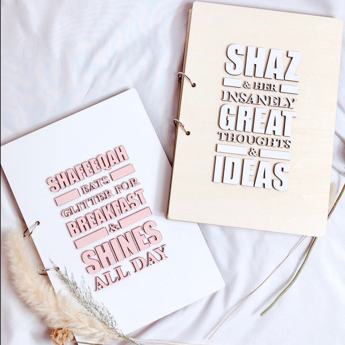 Personalised Wooden Notebook