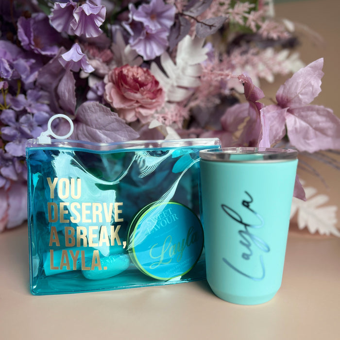 Spa Gift Set + Tumbler (Blue)